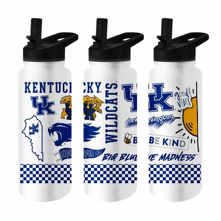 LOGO BRANDS Kentucky 34oz Native Quencher Bottle 159-S34QB-63